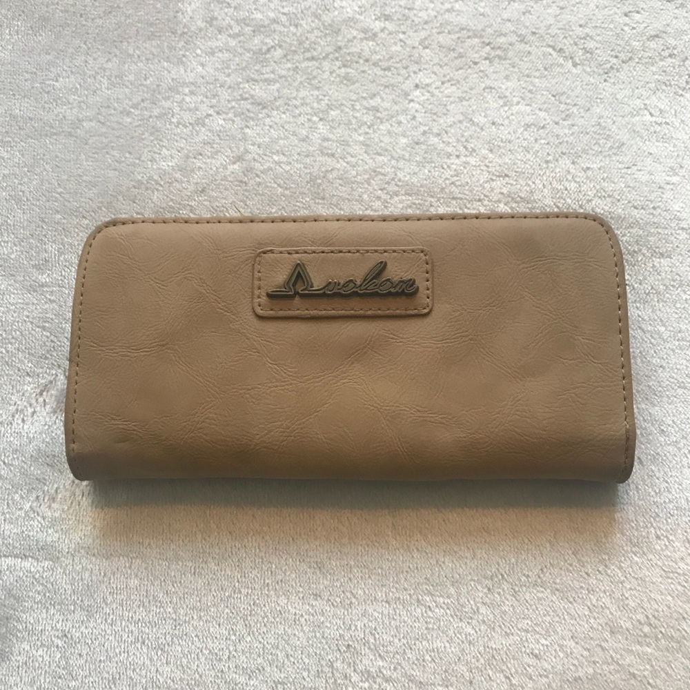 Volcom Beige Leather Wallet